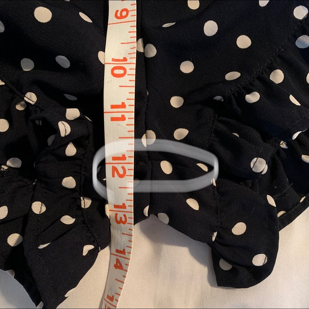 NEW Swell polka dot sunny shoulder ruffled romper - Picture 5 of 7